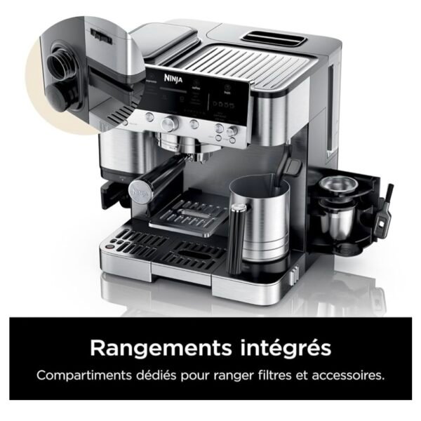 NINJA Machine à café Luxe Premier 3-en-1, Latte, Cappuccino