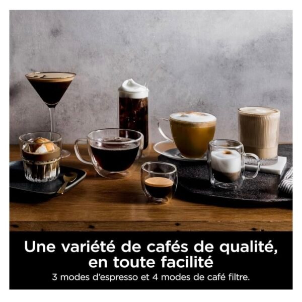 NINJA Machine à café Luxe Premier 3-en-1, Latte, Cappuccino
