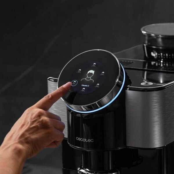 Cecotec Cafetière tactile super-automatique Cremmaet Spin. Expresso, 1450W, 15 bars