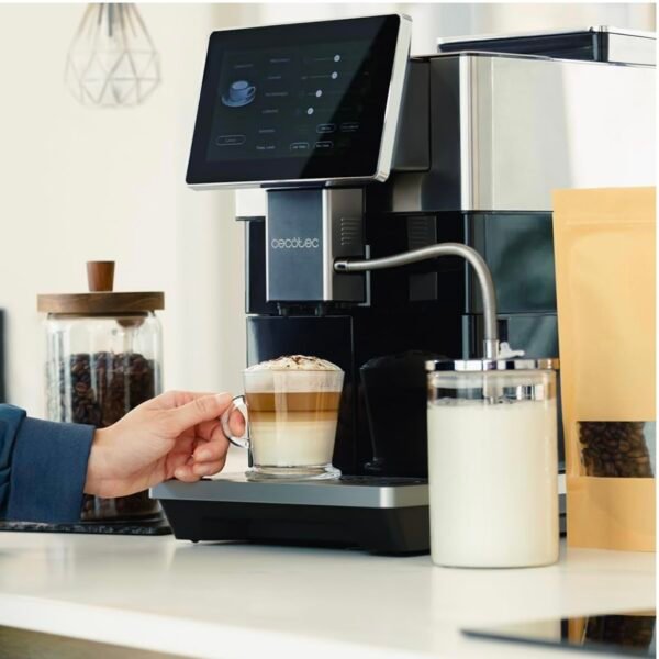 Cecotec Cafetière super automatique Cremmaet Tempo. Machine à café super automatique avec écran TFT 7".