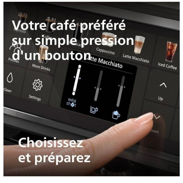 Philips Machine à Expresso Entièrement Automatique 5500 Series – 20 Boissons Chaudes et Glacées