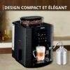 Krups Essential Machine à café à grain, Broyeur à grain, Cafetière Expresso