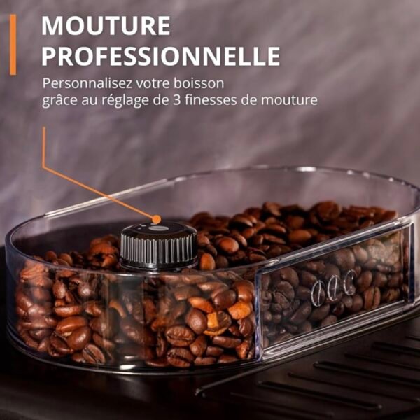 Krups Essential Machine à café à grain, Broyeur à grain, Cafetière Expresso