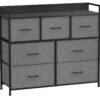 SONGMICS Commode, Armoire, Meuble de Rangement, 7 Tiroirs en Tissu avec Poignées...