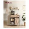 VASAGLE Meuble de Rangement, Buffet, Armoire de Cuisine, Placard, avec Porte Coulissante, 30 x 70 x 80 cm...