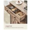 VASAGLE Meuble de Rangement, Buffet, Armoire de Cuisine, Placard, avec Porte Coulissante, 30 x 70 x 80 cm...