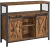 VASAGLE Buffet Cuisine, Meuble de Rangement, Commode, avec 2 Portes Coulissantes, 33 x 100 x 80 cm...