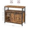 VASAGLE Buffet Cuisine, Meuble de Rangement, Commode, avec 2 Portes Coulissantes, 33 x 100 x 80 cm...