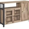 VASAGLE Meuble de Rangement, Buffet, Armoire de Cuisine, Placard, avec 3 Portes, pour Salon, Cuisine, Salle à Manger, 33 x 110 x 75 cm...