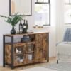 VASAGLE Meuble de Rangement, Buffet, Armoire de Cuisine, Placard, avec 3 Portes, pour Salon, Cuisine, Salle à Manger, 33 x 110 x 75 cm...