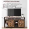 VASAGLE Meuble TV, Support pour Téléviseur Jusqu’à 65 Pouces, avec Étagères Réglables...