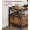 VASAGLE Meuble TV pour Télévision jusqu'à 80 Pouces, Support Télé, Longueur 178 cm, 3 Tiroirs, 3 Étagères...