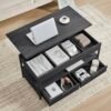 VASAGLE Table Basse, Table de Salon avec Plateau Relevable, Tiroirs de Rangement...