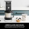 Ninja CREAMi Deluxe Sorbetière machine à desserts glacés 3 bacs, 10 fonctions,crème glacée...