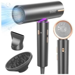YASHE Sèche-Cheveux Ionique, Moteur Brushless de 110 000 tr/min