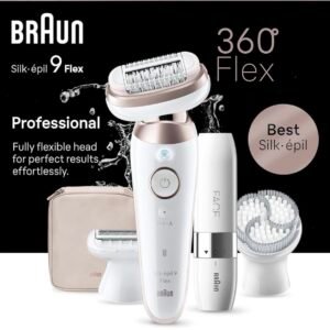 Braun Silk-épil 9 Flex, Épilateur Avec Tête Flexible À 360°