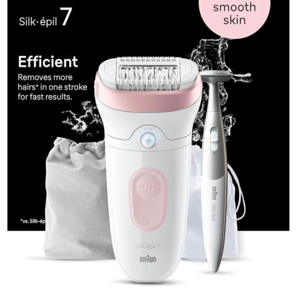 Braun Silk-épil 7, Épilateur Avec Tête Large Pour Épilation Facile