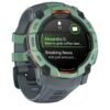 Garmin Instinct 3, AMOLED - Montre GPS Robuste et connectée – Vert d'eau avec Bracelet Vert d'eau – Boîtier 45 mm