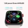 HUAWEI Watch FIT 3, Montre Connectée, Appels Bluetooth, Écran AMOLED 1,82", GPS, Gestion Polyvalente de la Forme Physique, Gestion complète de la santé, Jusqu'à 10 Jours d'utilisation maximale, Doré