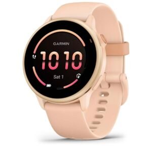 Garmin vívoactive 6 - Montre connectée avec GPS Forme & santé avec écran Ultra-Lumineux - Pink Dawn avec boîtier Rose pêche