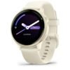 Garmin vívoactive 6 - Montre connectée avec GPS Forme & santé avec écran Ultra-Lumineux - Lunar Gold avec boîtier Ivoire