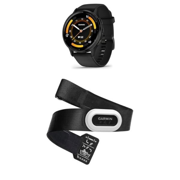 Garmin Venu 3 – GPS Fitness Smartwatch with Bluetooth Calling and Voice Assistant, Ultra-Sharp 1.3/1.1 inch & HRM-Pro Plus – Premium Chest Strap