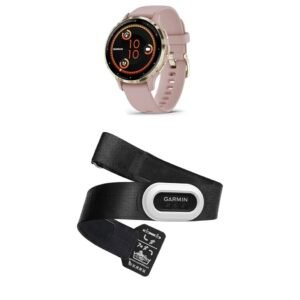 Garmin Venu 3S – GPS Fitness Smartwatch with Bluetooth Calling and Voice Assistant, Ultra-Sharp 1.3/1.1 inch & HRM-Pro Plus – Premium Chest Strap