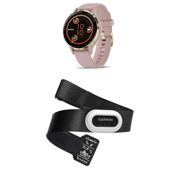 Garmin Venu 3S – GPS Fitness Smartwatch with Bluetooth Calling and Voice Assistant, Ultra-Sharp 1.3/1.1 inch & HRM-Pro Plus – Premium Chest Strap