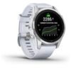 Garmin Epix Pro - Montre GPS Multisports connectée avec écran Amoled – Silver avec Bracelet Blanc – Boîtier 42 mm