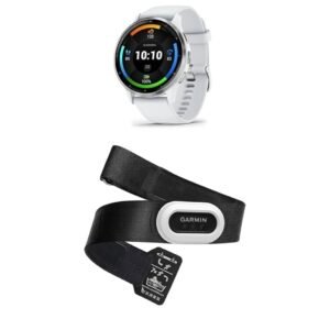 Garmin Venu 3 – GPS Fitness Smartwatch with Bluetooth Calling and Voice Assistant, Ultra-Sharp 1.3/1.1 inch & HRM-Pro Plus – Premium Chest Strap