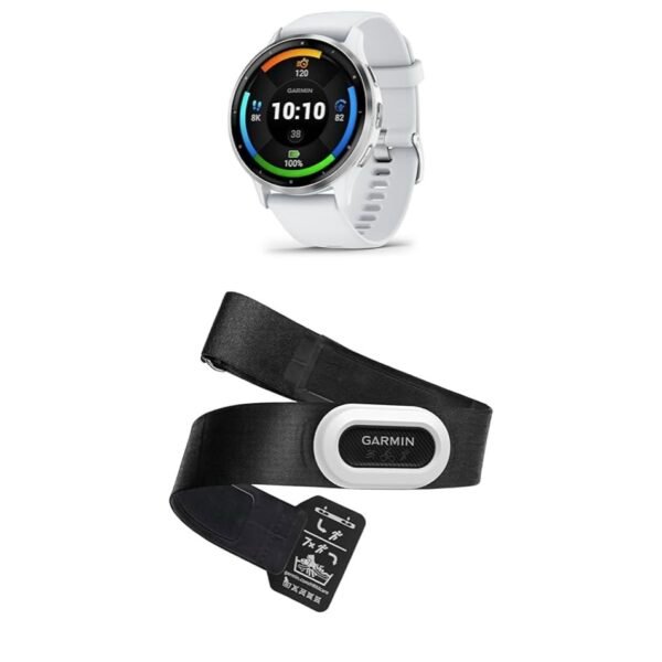 Garmin Venu 3 – GPS Fitness Smartwatch with Bluetooth Calling and Voice Assistant, Ultra-Sharp 1.3/1.1 inch & HRM-Pro Plus – Premium Chest Strap