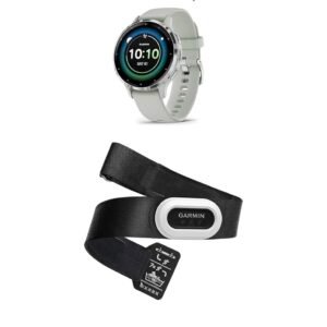 Garmin Venu 3S – GPS Fitness Smartwatch with Bluetooth Calling and Voice Assistant, Ultra-Sharp 1.3 inch/1.1 inch & HRM-Pro Plus – Premium Chest Strap