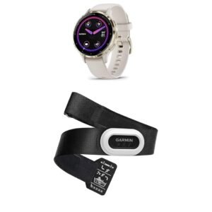 Garmin Venu 3S – GPS Fitness Smartwatch with Bluetooth Calling and Voice Assistant, Ultra-Sharp 1.3 inch/1.1 inch & HRM-Pro Plus – Premium Chest Strap