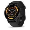 Garmin Venu 3 - Montre connectée GPS Sport et santé - Gray avec Bracelet Noir, 45