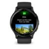 Garmin Venu 3 - Montre connectée GPS Sport et santé - Gray avec Bracelet Noir, 45