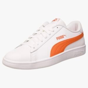 PUMA Mixte Smash V2 L Baskets Weiß White Dragon Fire