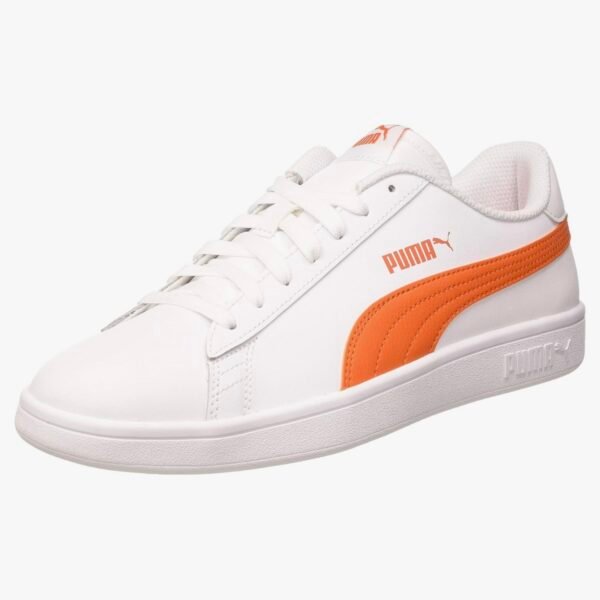 PUMA Mixte Smash V2 L Baskets Weiß White Dragon Fire