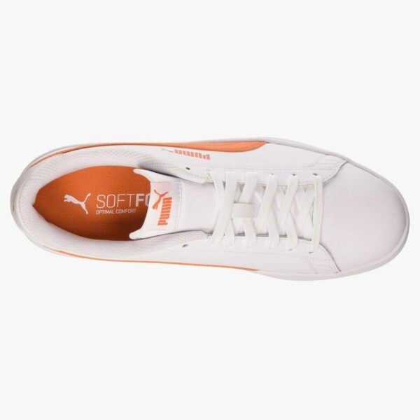 PUMA Mixte Smash V2 L Baskets Weiß White Dragon Fire