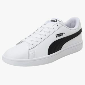 PUMA Mixte Smash V2 L Baskets Puma White Puma Black