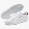 PUMA Mixte Smash V2 L Baskets Puma White High Risk Red Puma Team Gold