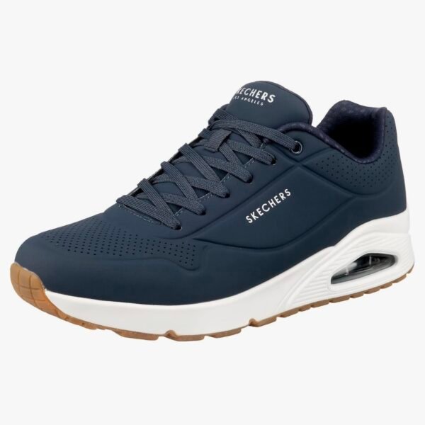 Skechers Uno Stand on Air Baskets Homme Navy Durabuck Trim