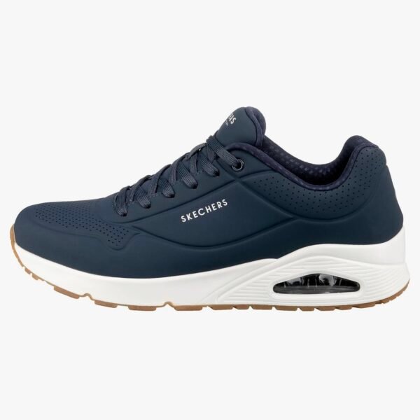 Skechers Uno Stand on Air Baskets Homme Navy Durabuck Trim