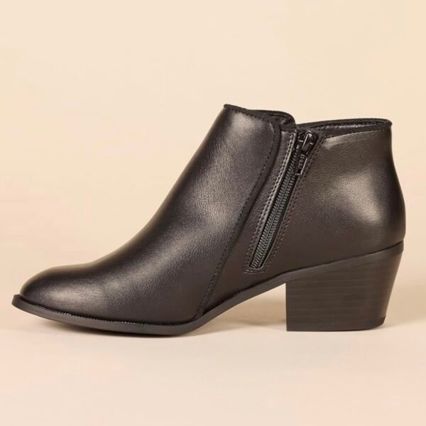 Amazon Essentials Bottines Noir Faux Cuir Femme