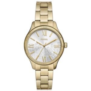 Fossil Femme Analogique Quartz Montre avec Bracelet en Acier allié BQ3961