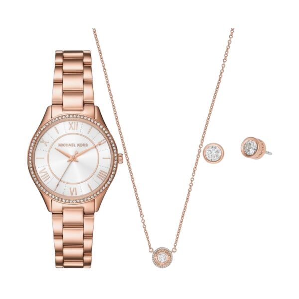 Michael Kors Lauryn Coffret cadeau : 1 bracelet, 1 paire de boucles d'oreilles et 1 collier pour femme