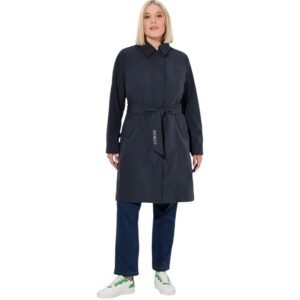 Ulla Popken Hyprar Softshell-Trenchcoat, Wasserabweisend, Gürtel Manteaux Femme